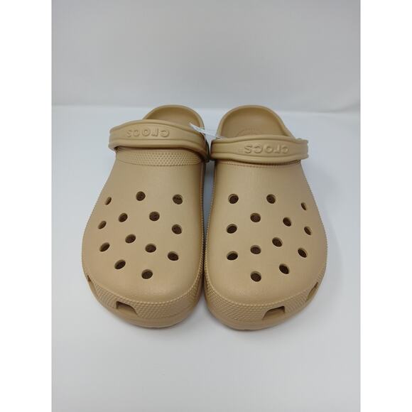 Crocs Classic Wheat Beige Sandal Slip-On Slide Slipper Men\'s Sz US 13 10001-209